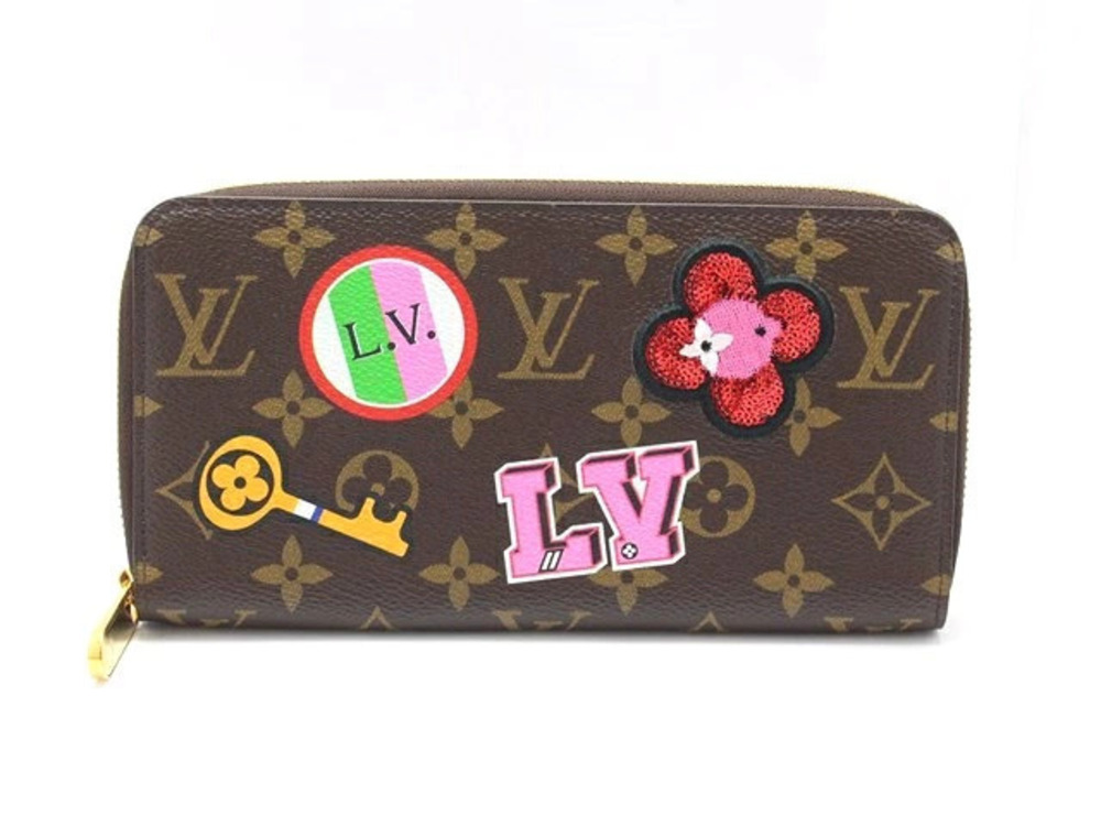 LOUIS VUITTON Zippy Wallet Long Patches Collection Monogram